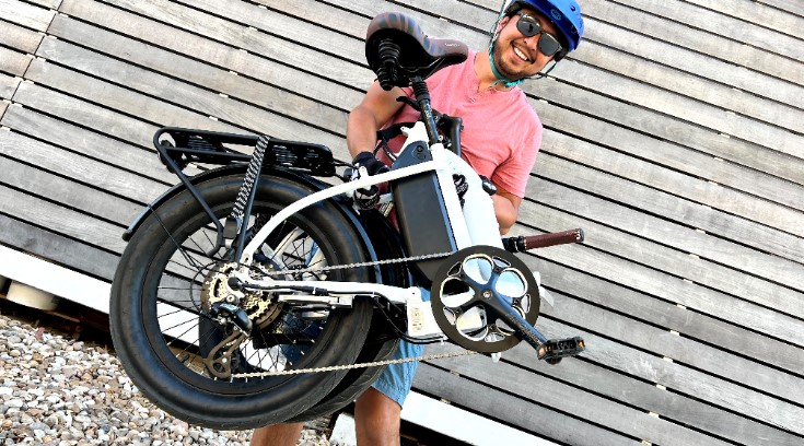 Mod Bikes City Folding Ebike Folded
