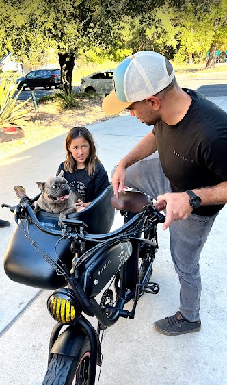 Mod Easy with Side Car and Kid and Dog Excited to Ride 1