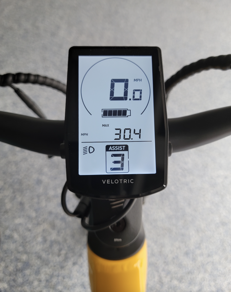 Velotric Discover 1 greyscale display