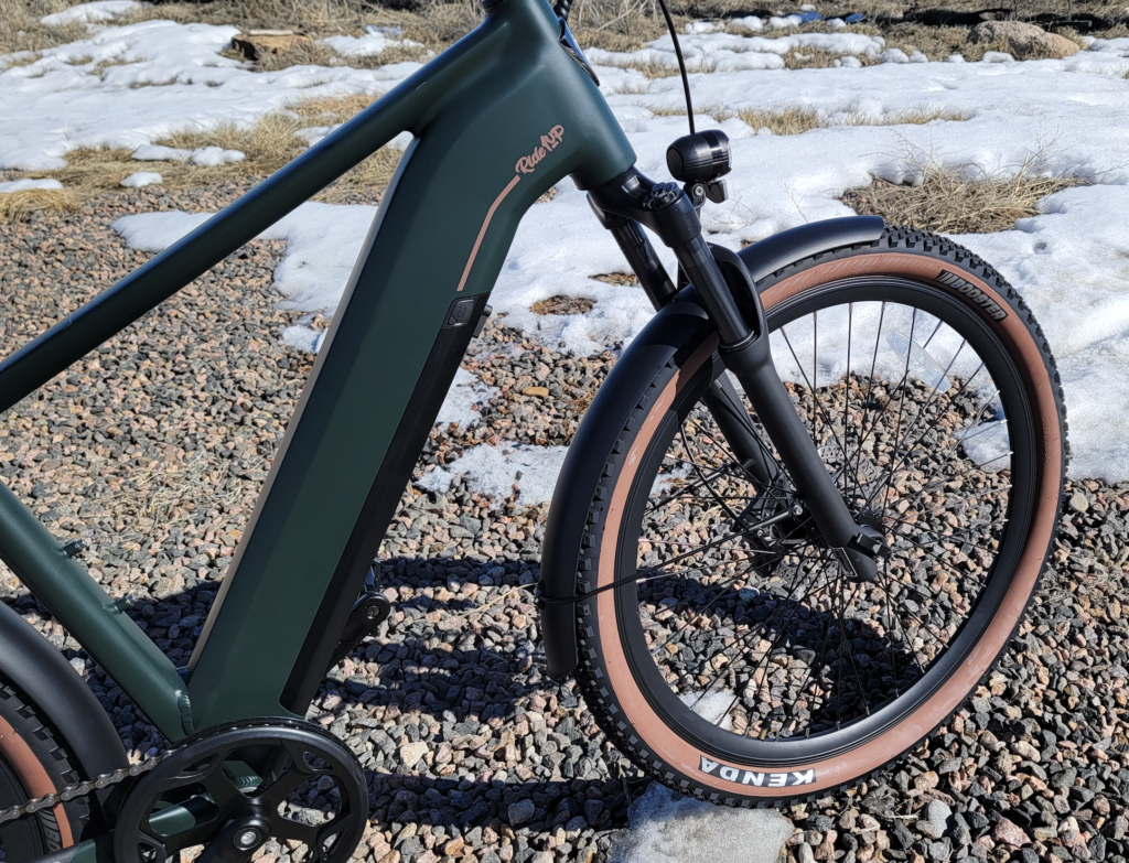 Ride1Up Turris Kenda brown wall tires and battery