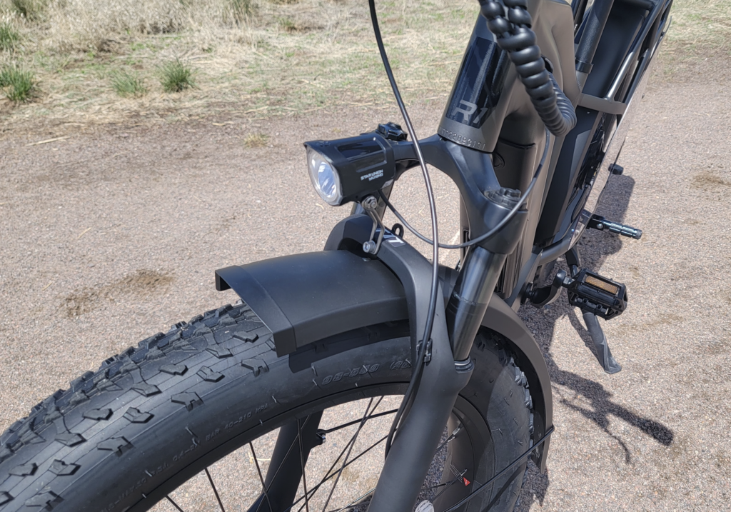 Ride1Up Rift plastic fender with lackluster light
